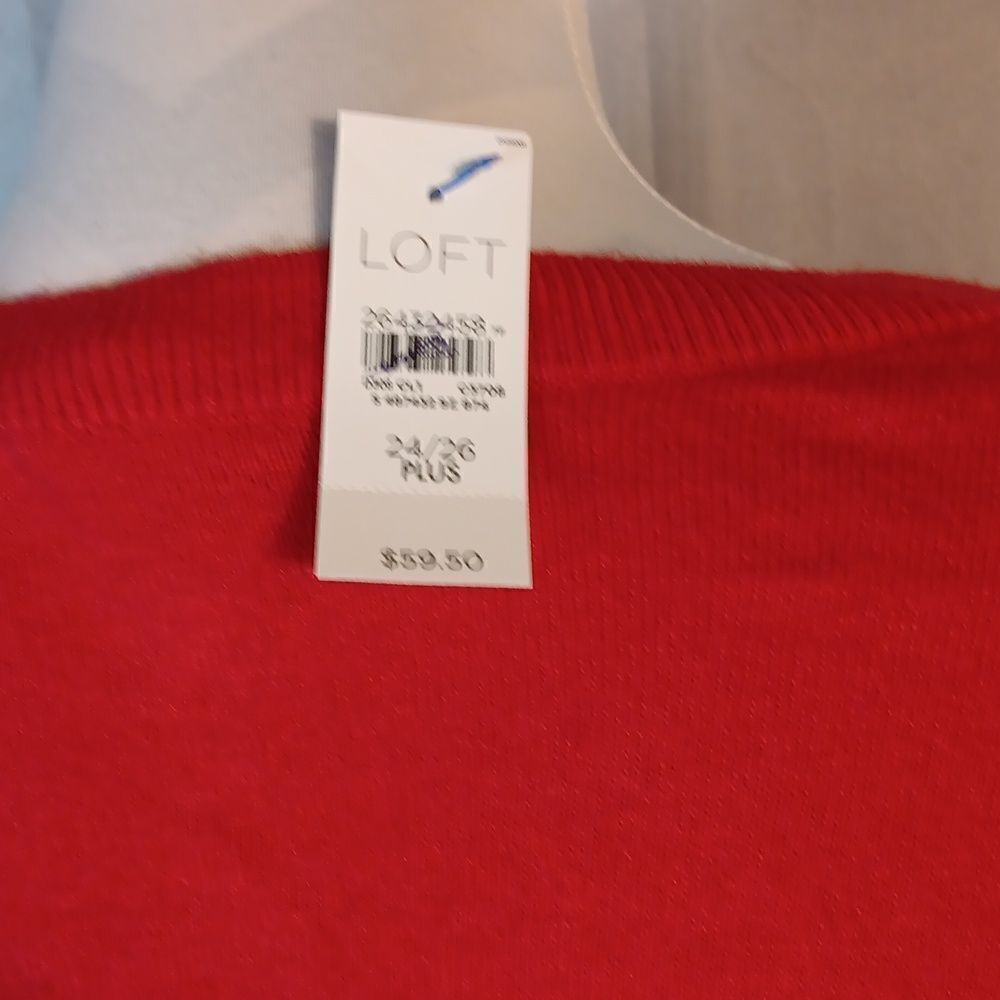 Loft Plus Red Button-Up Cardigan - Picture 5 of 8